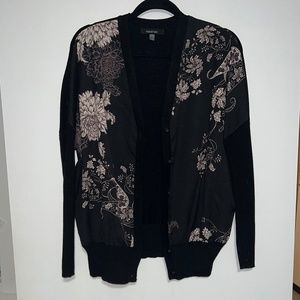 August silk button up cardigan